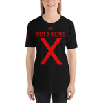 WOMEN SA1 REDX REBEL HALF SLEEVE TSHIRT BLACK