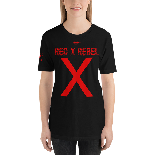 WOMEN SA1 REDX REBEL HALF SLEEVE TSHIRT BLACK