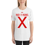 WOMEN SA1 REDX REBEL HALF SLEEVE TSHIRT WHITE