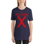 WOMEN SA1 REDX REBEL HALF SLEEVE TSHIRT HEATHER MIDNIGHT NAVY