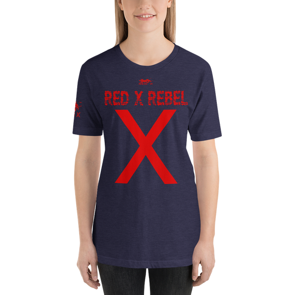 WOMEN SA1 REDX REBEL HALF SLEEVE TSHIRT HEATHER MIDNIGHT NAVY